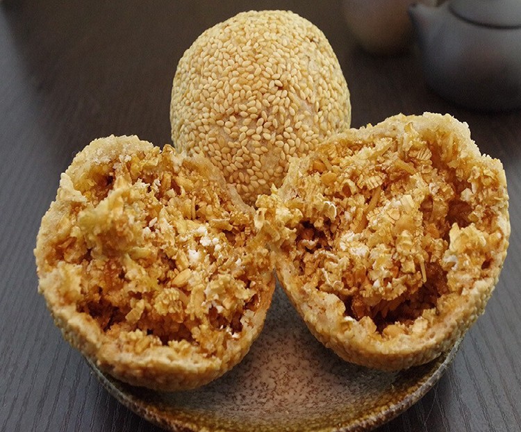 广东佛山顺德特产煎堆手工油炸广式传统点心糕点零食品 煎堆450g/袋